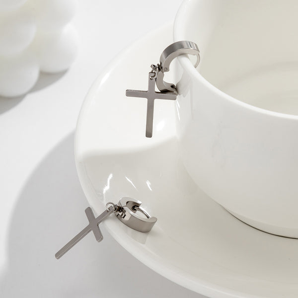 Cross earrings