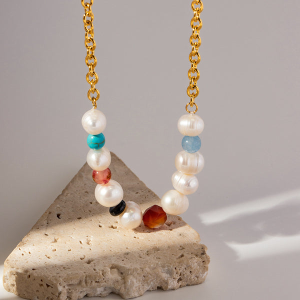 Linda Natural Stone Necklace