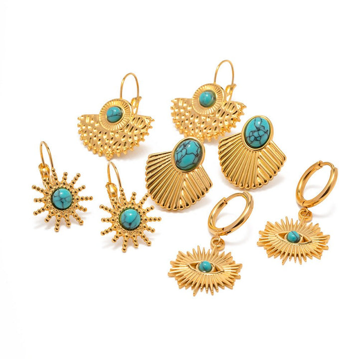 Boucles d'oreilles Collection turquoise - Glamnaz