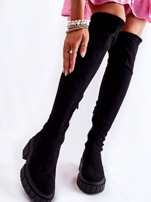 Step in style thigh high boots